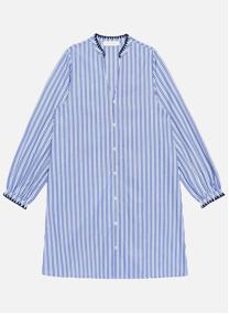 Robes Robe - ROSETTA - 30-ecru/Vert femme bleu La Petite Etoile Robes Robe - ROSETTA - 30-ecru/Vert femme bleu Bleu