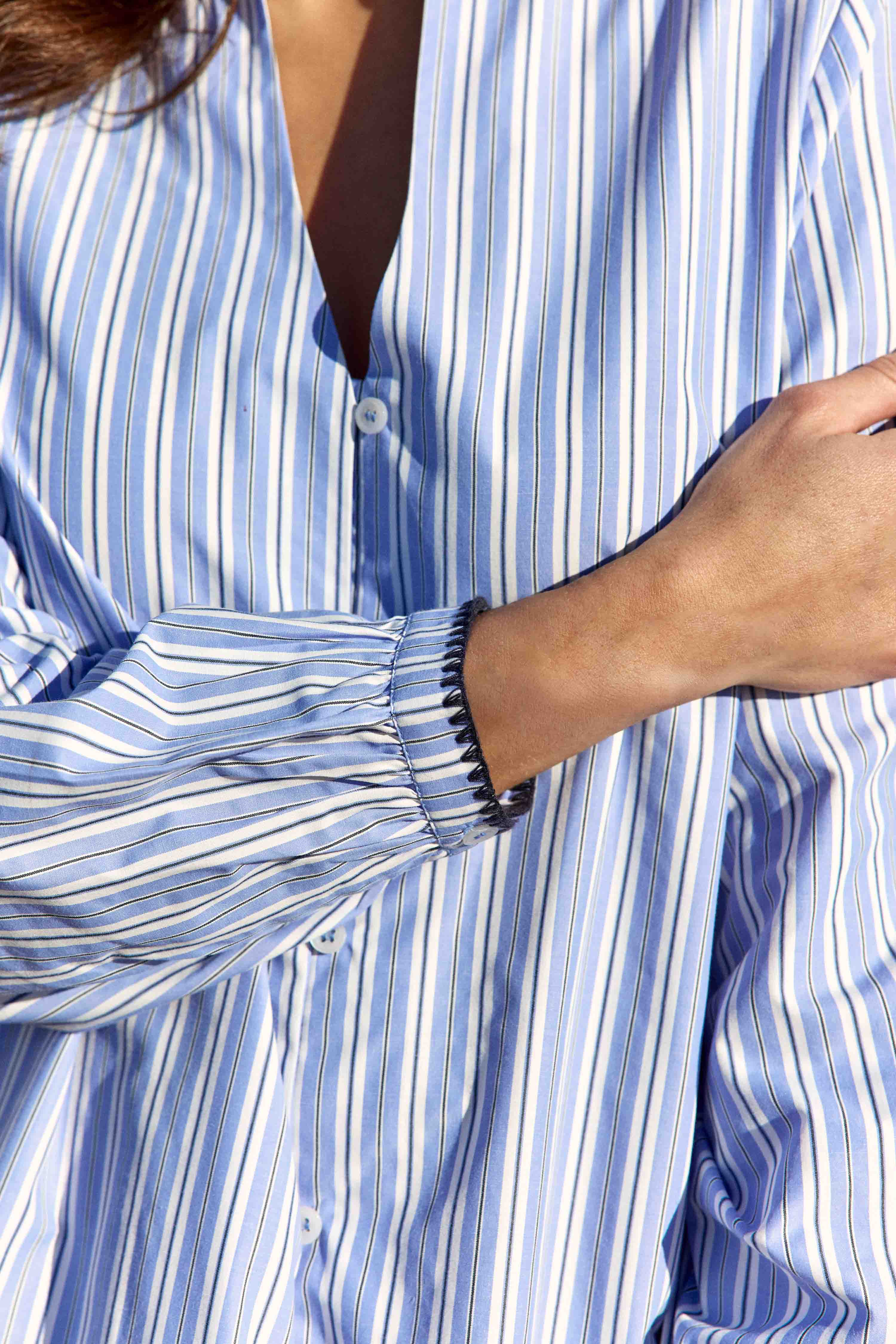Robes Robe - ROSETTA - 30-ecru/Vert femme bleu La Petite Etoile Robes Robe - ROSETTA - 30-ecru/Vert femme bleu Bleu