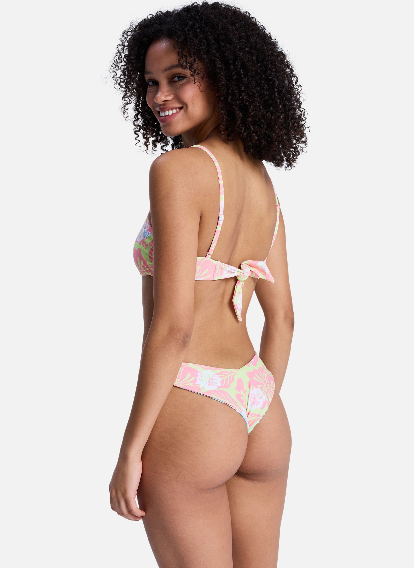 Hauts de maillot balconnet Hibiscus Hype RV Bandeau femme rose Roxy Hauts de maillot balconnet Hibiscus Hype RV Bandeau femme rose Rose clair