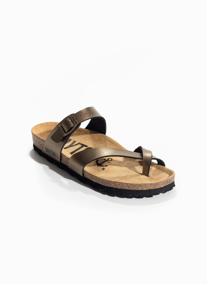 Sandales DIANE femme or et bronze