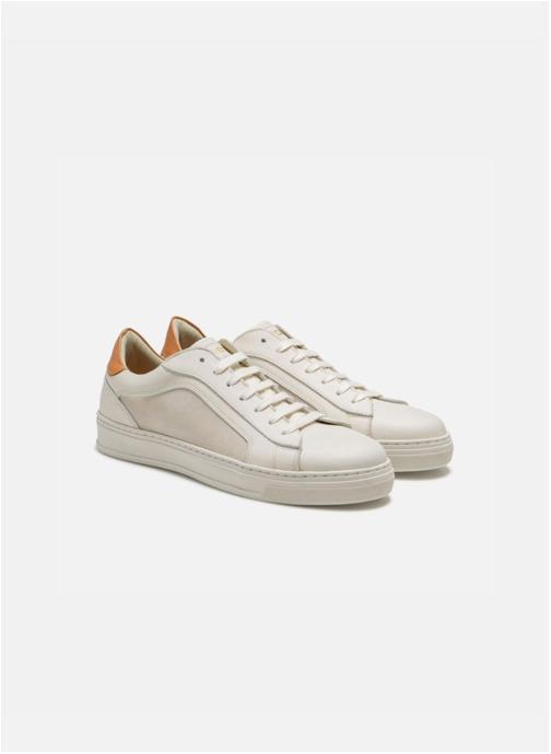 Kost Baskets basses BASKET YAHEL RU ECRU+COGNAC homme beige