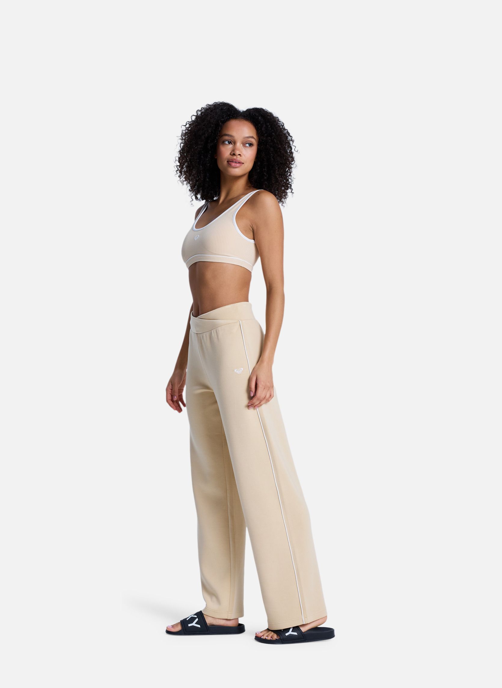 Pantalons droit Rise & Vibe femme beige Roxy Pantalons droit Rise & Vibe femme beige Beige