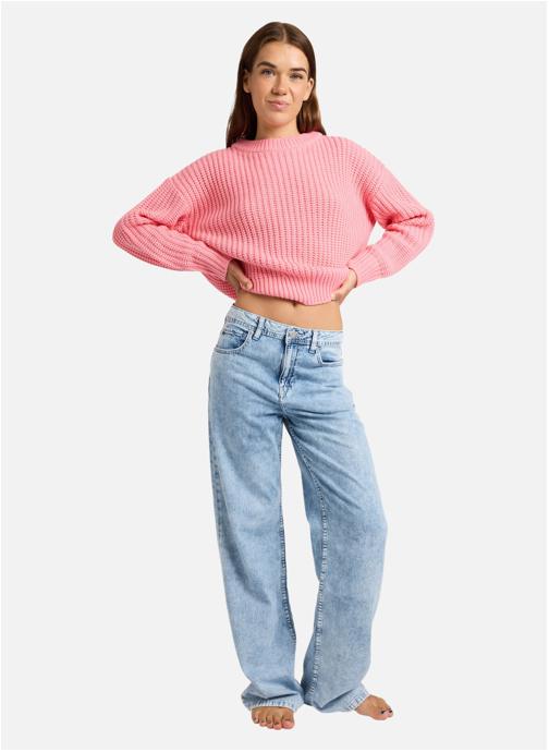 Roxy Pantalons droit Dawn Patrol Mid Sunbleached femme bleu