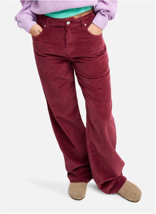 Roxy Pantalons droit Dawn Patrol Corduroy femme rouge