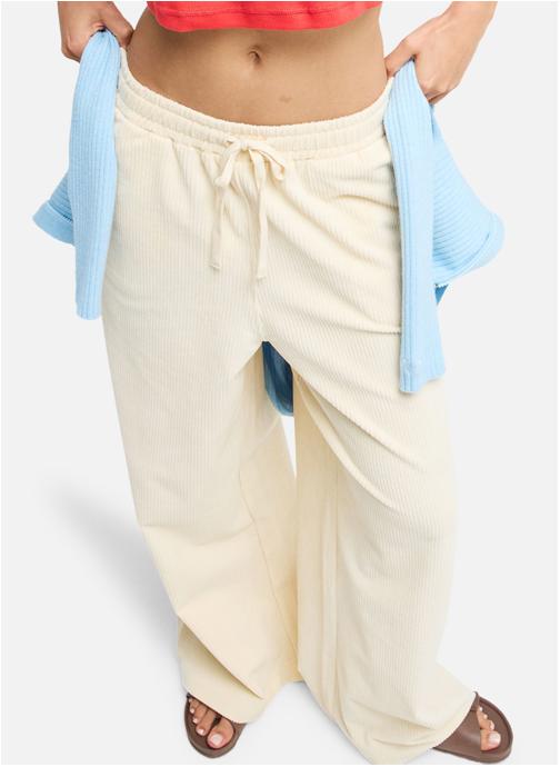 Roxy Pantalons droit Lekeitio Knit femme beige