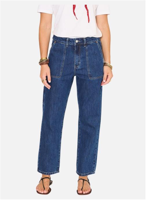 MKT Studio Jeans droit Jean The Worker Nebraska Blue Stone Wash femme bleu
