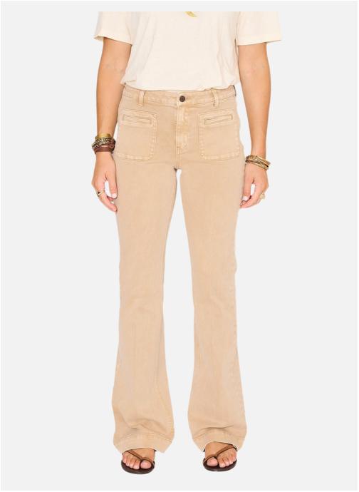 MKT Studio Jeans droit Jean The Diana Pacific Drill Beige femme beige