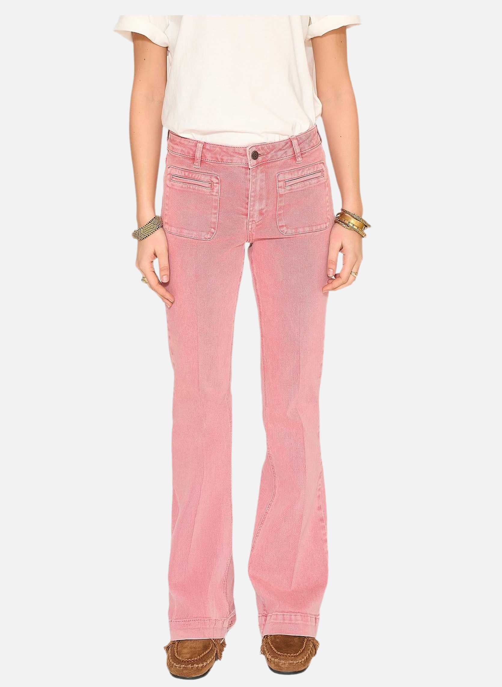 Jeans droit Jean The Diana Pacific Drill Blush femme rose MKT Studio Jeans droit Jean The Diana Pacific Drill Blush femme rose Rose pastel