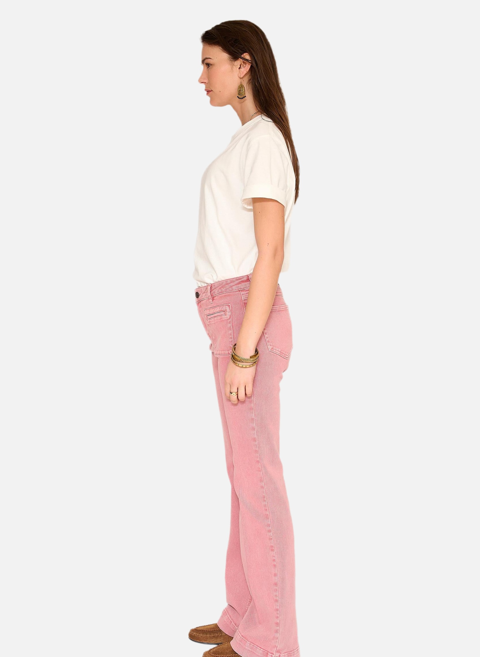 Jeans droit Jean The Diana Pacific Drill Blush femme rose MKT Studio Jeans droit Jean The Diana Pacific Drill Blush femme rose Rose pastel
