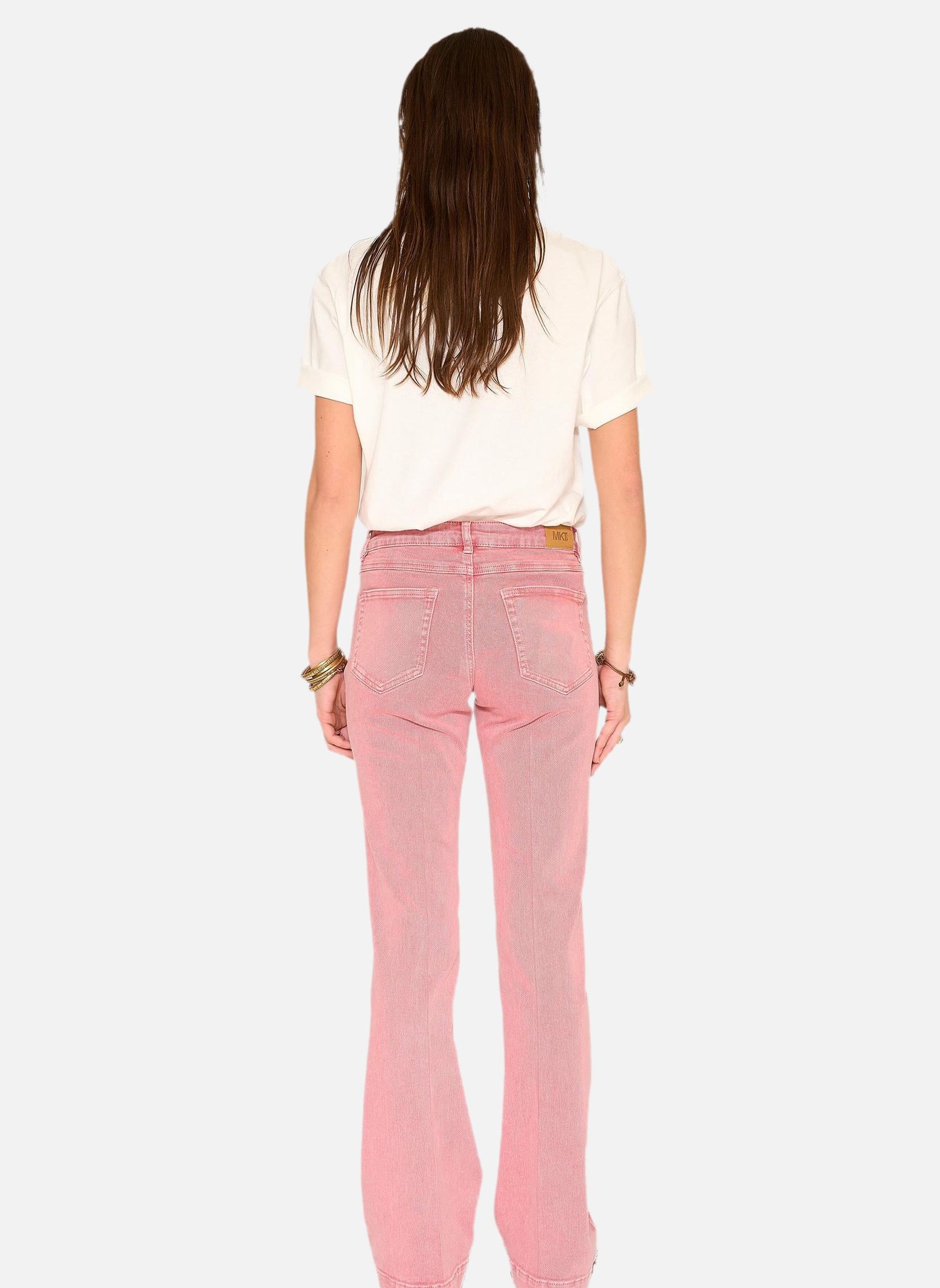 Jeans droit Jean The Diana Pacific Drill Blush femme rose MKT Studio Jeans droit Jean The Diana Pacific Drill Blush femme rose Rose pastel