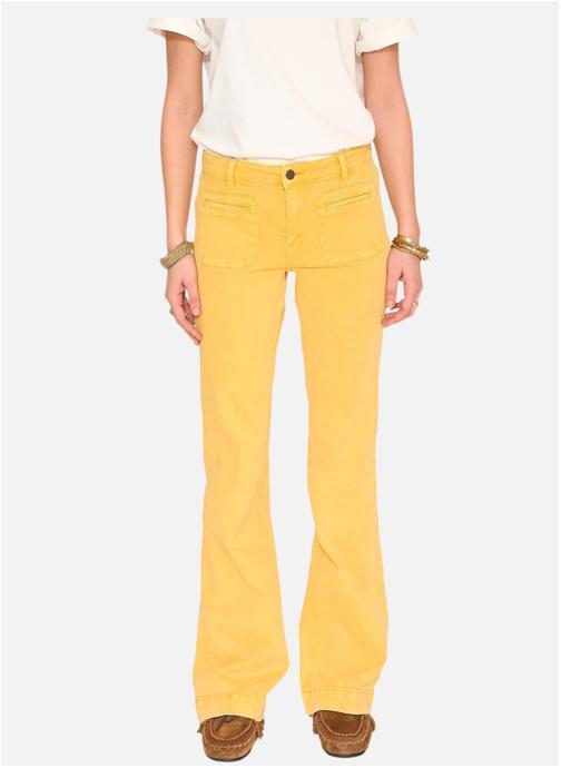 MKT Studio Jeans droit Jean The Diana Pacific Drill Curry femme jaune