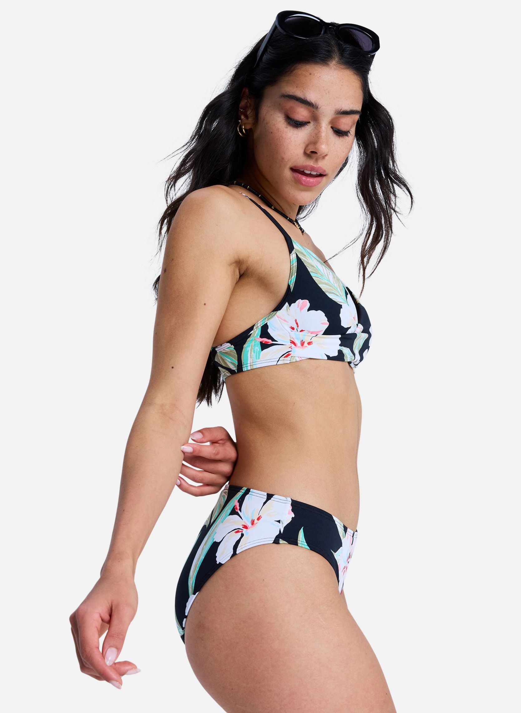 Bas de maillot culotte Printed Essentials Hipster femme noir Roxy Bas de maillot culotte Printed Essentials Hipster femme noir Noir