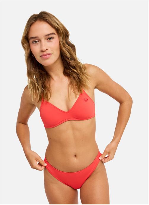 Roxy Bas de maillot culotte Solid Essentials Moderate femme rouge