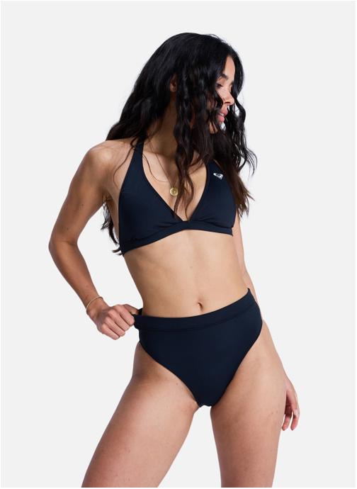 Roxy Bas de maillot culotte Solid Essentials Moderate High Leg femme noir