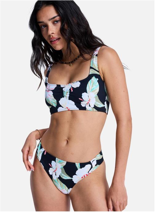 Roxy Bas de maillot culotte Printed Essentials Moderate femme noir