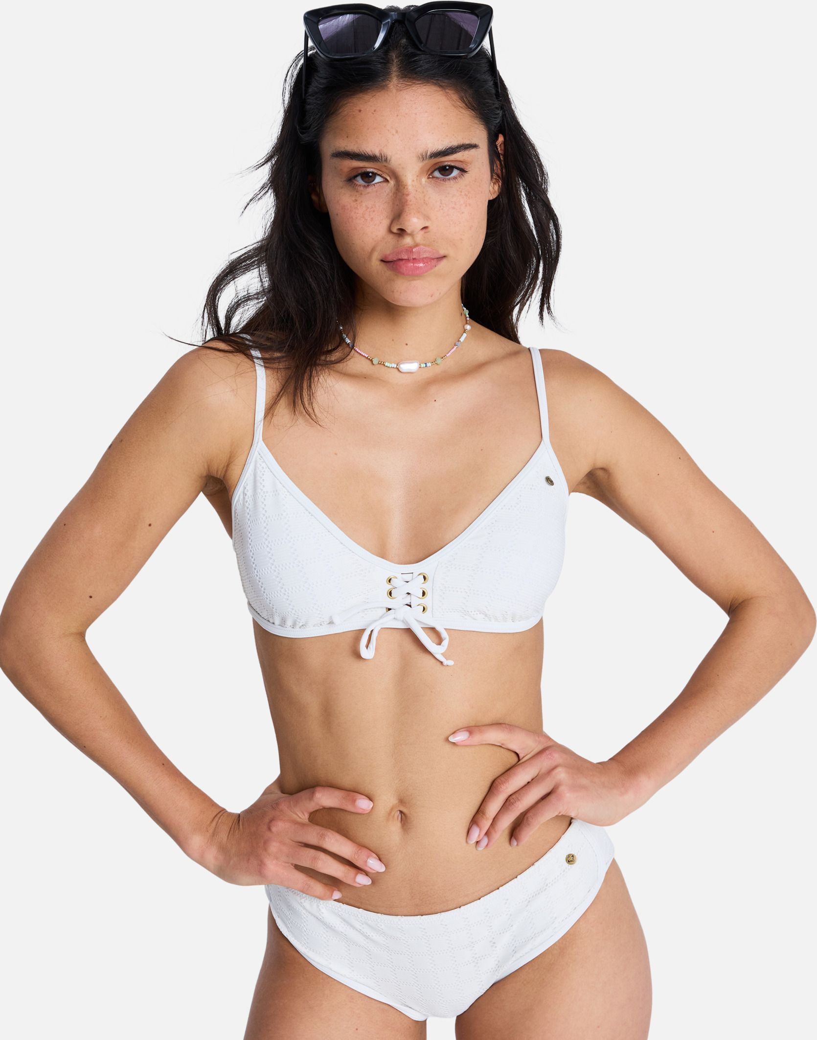 Hauts de maillot balconnet Roxy Island Bralette femme blanc Roxy Hauts de maillot balconnet Roxy Island Bralette femme blanc Blanc