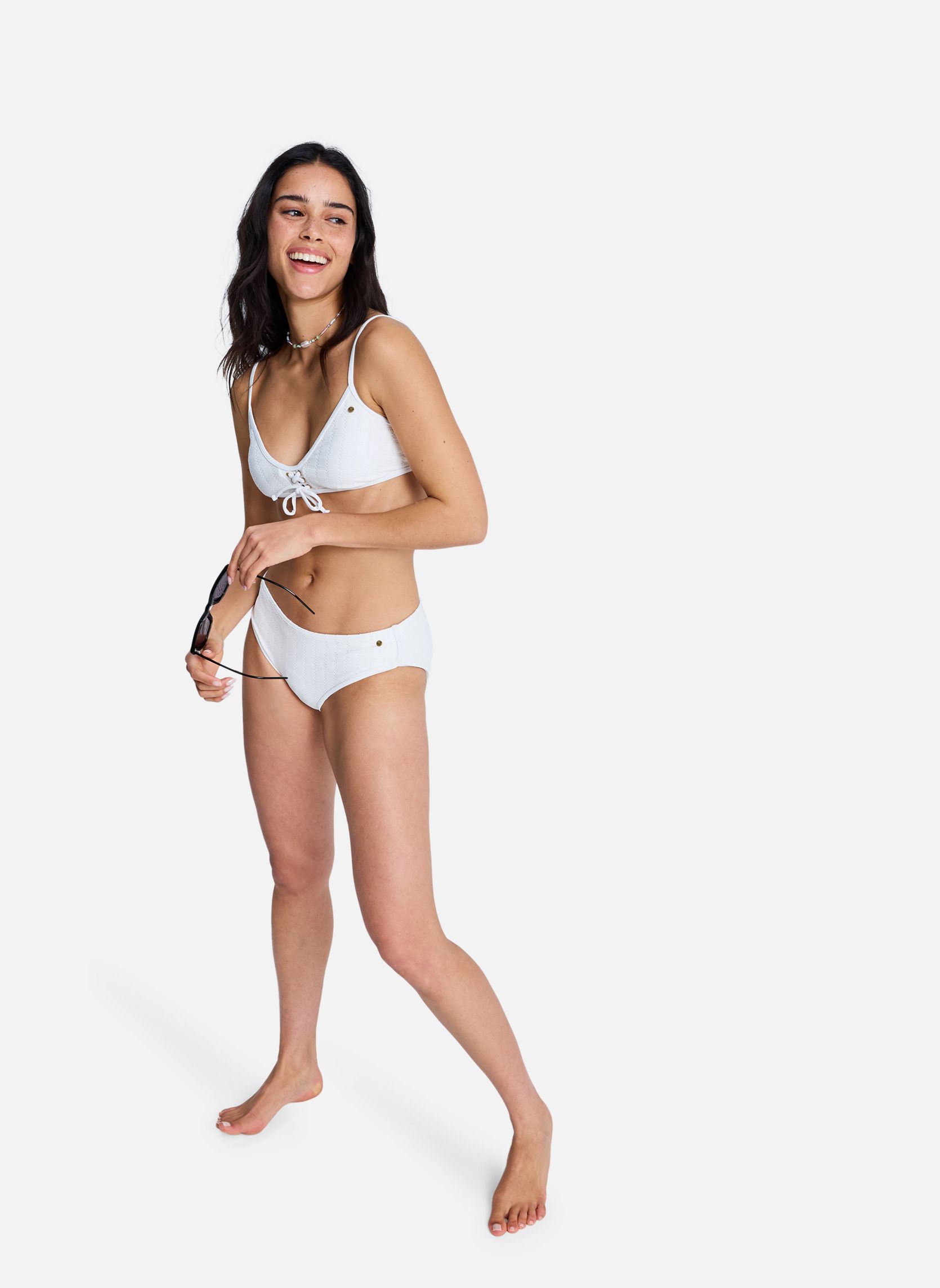 Hauts de maillot balconnet Roxy Island Bralette femme blanc Roxy Hauts de maillot balconnet Roxy Island Bralette femme blanc Blanc