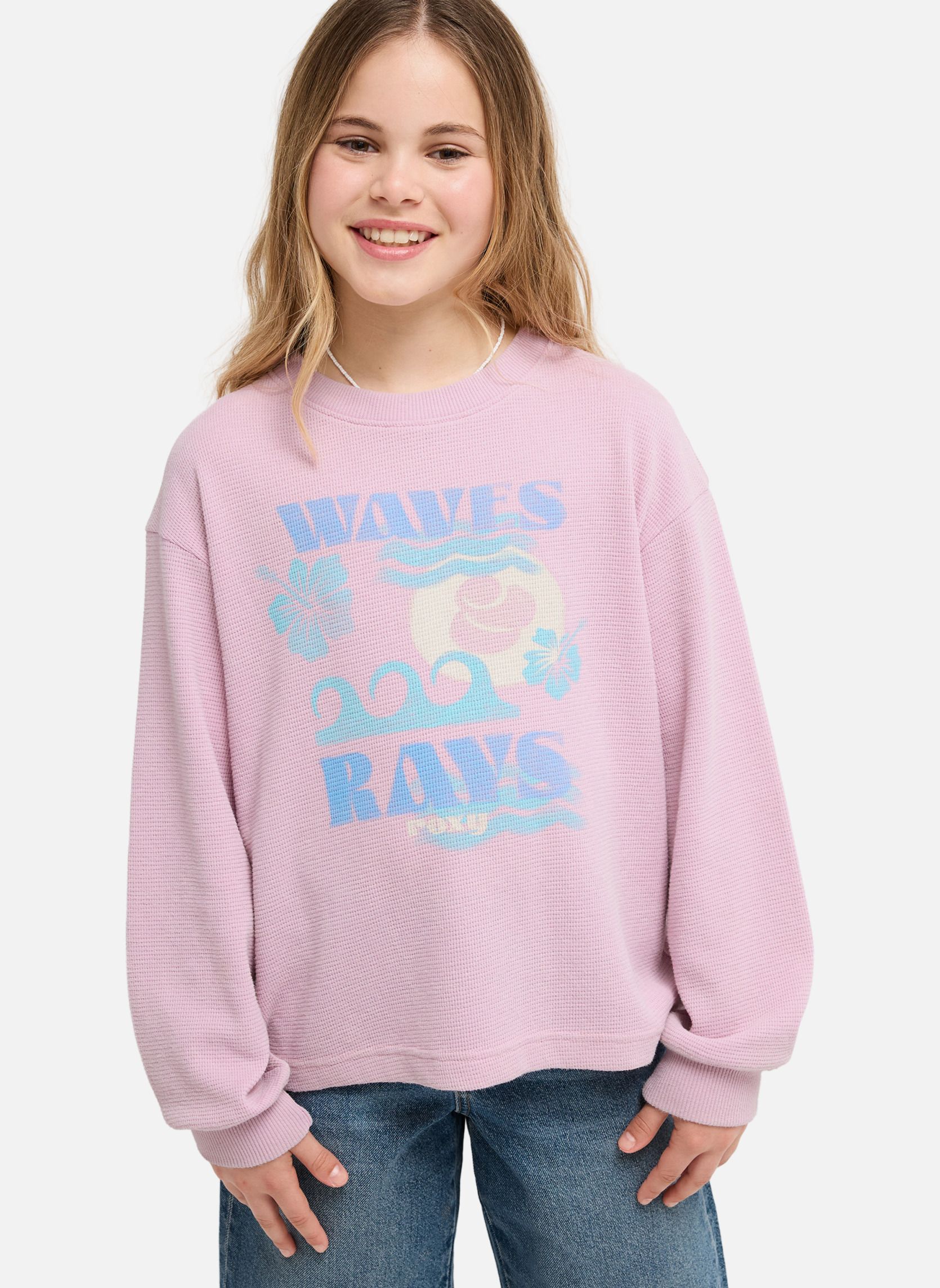 Tee-shirts Eastside Midweight fille rose Roxy Tee-shirts Eastside Midweight fille rose Rose