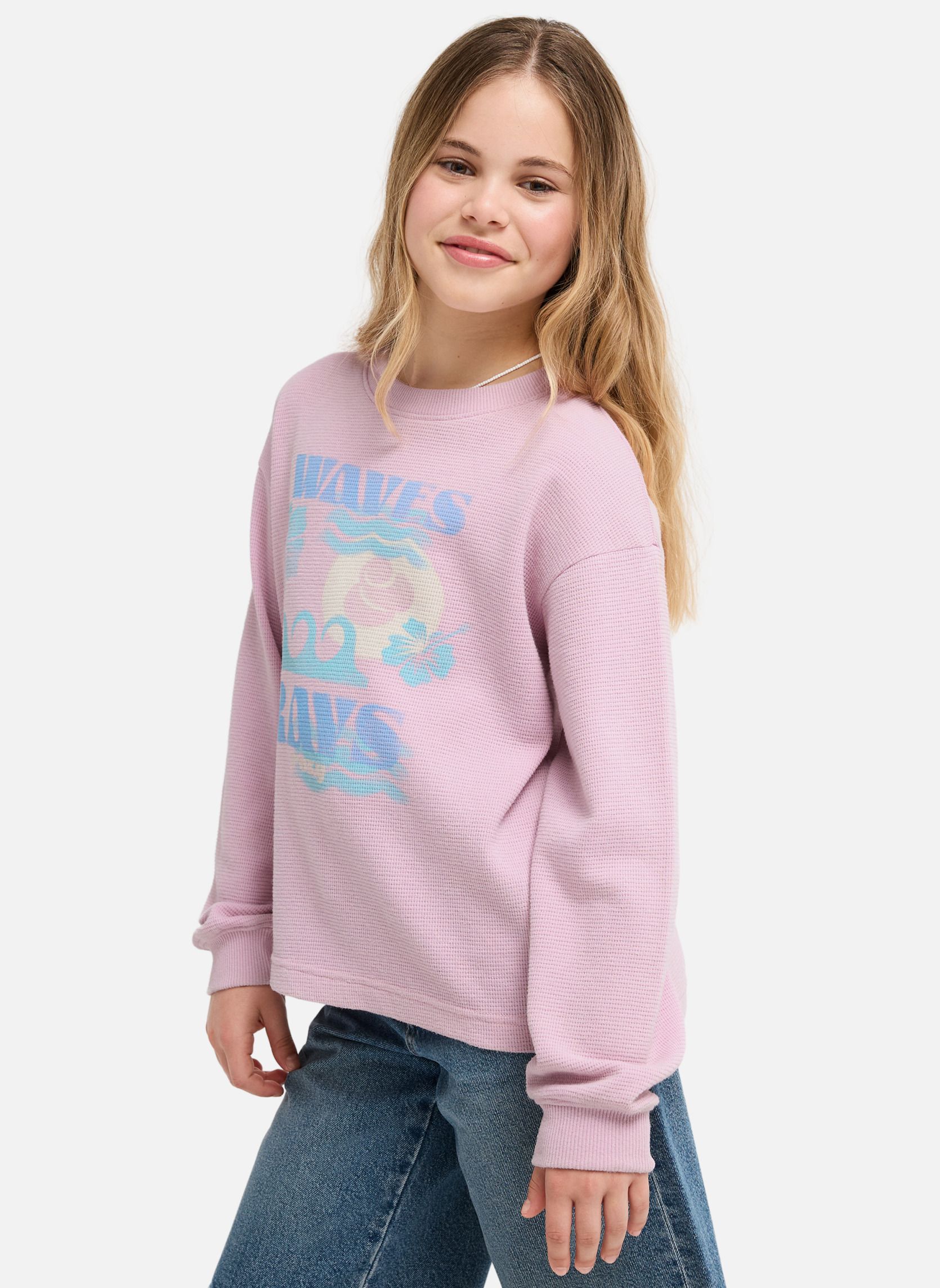 Tee-shirts Eastside Midweight fille rose Roxy Tee-shirts Eastside Midweight fille rose Rose