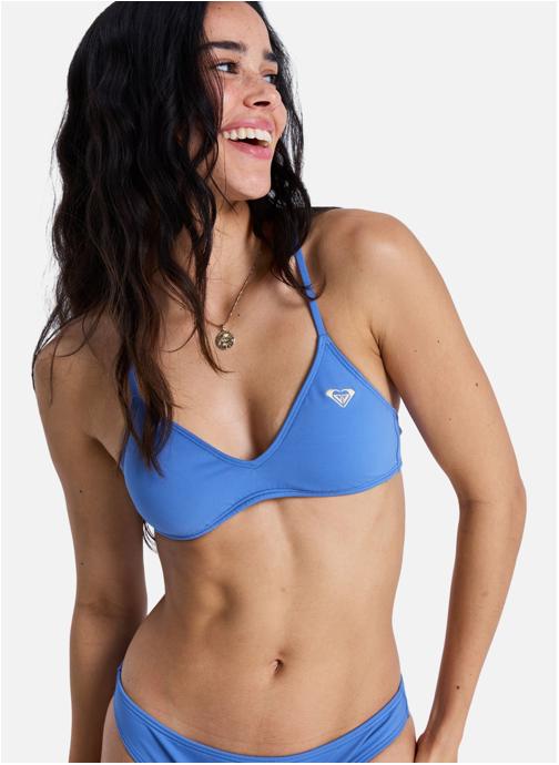Roxy Hauts de maillot triangle Solid Essentials Athletic Tri femme bleu