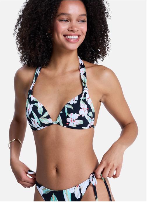 Roxy Hauts de maillot triangle Printed Essentials Fixed Tri femme noir
