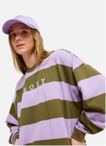 Sweats à capuche Strictly Stripes femme bleu
