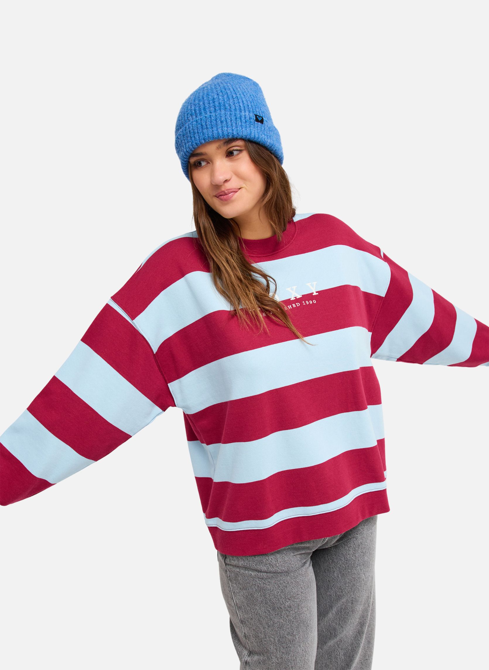 Sweats à capuche Strictly Stripes femme bleu Roxy Sweats à capuche Strictly Stripes femme bleu Bleu