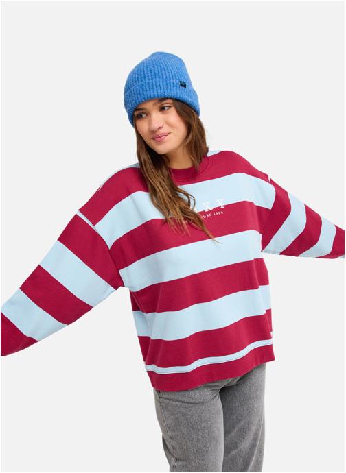Roxy Sweats à capuche Strictly Stripes femme bleu