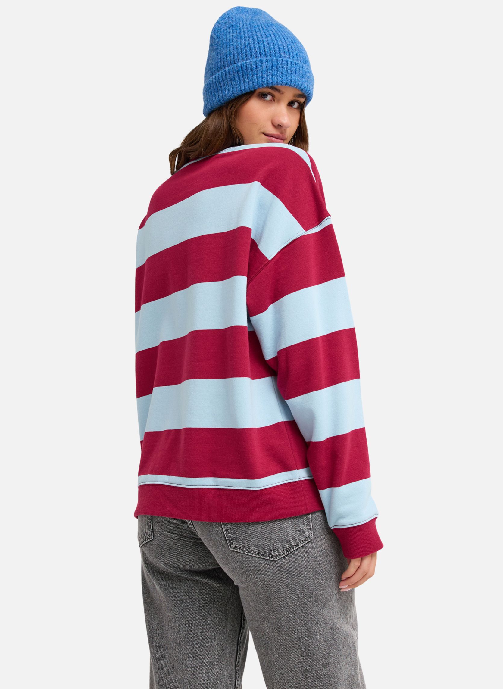 Sweats à capuche Strictly Stripes femme bleu Roxy Sweats à capuche Strictly Stripes femme bleu Bleu