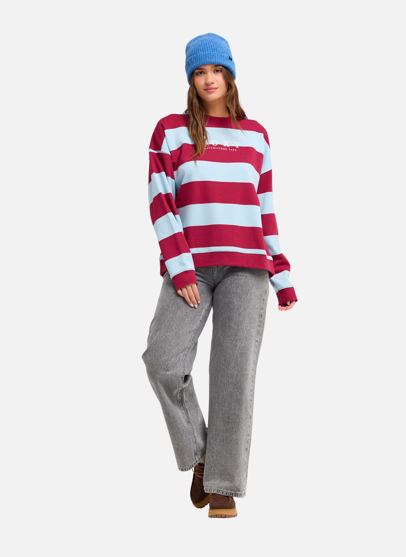 Sweats à capuche Strictly Stripes femme bleu Roxy Sweats à capuche Strictly Stripes femme bleu Bleu