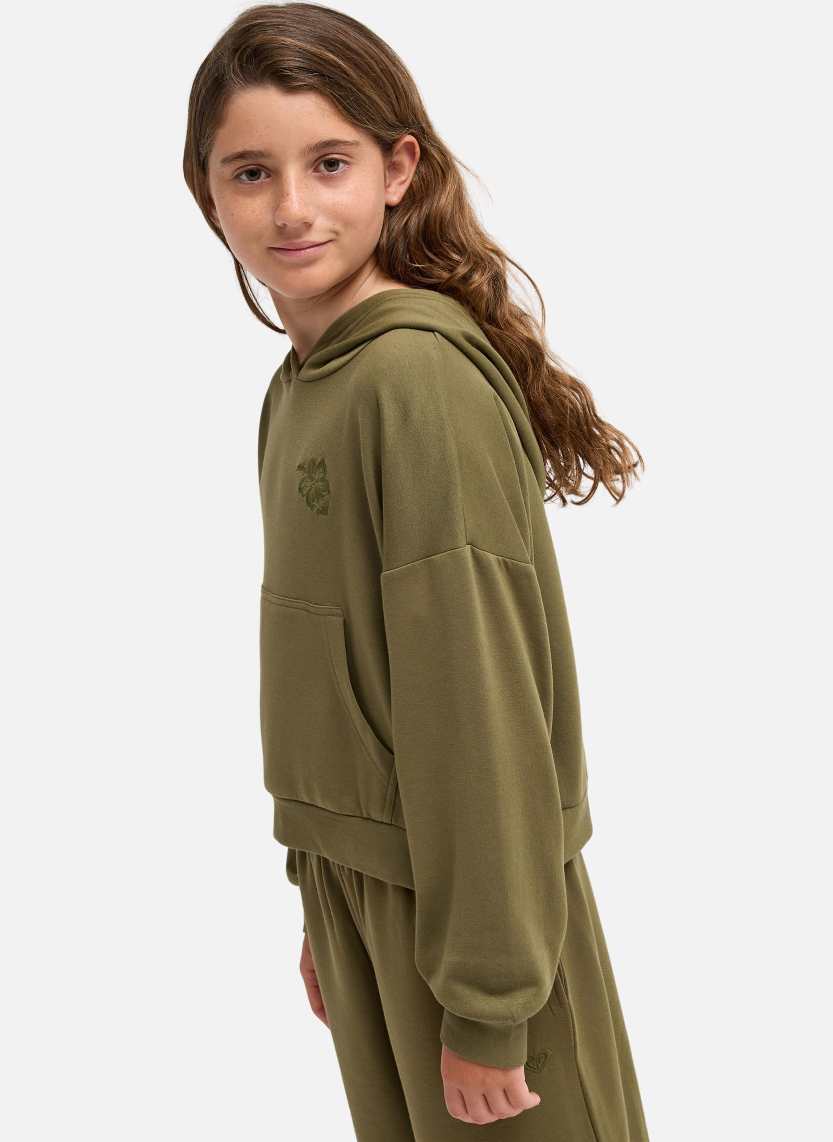 Sweats à capuche Surfing By Daylight fille vert Roxy Sweats à capuche Surfing By Daylight fille vert Vert