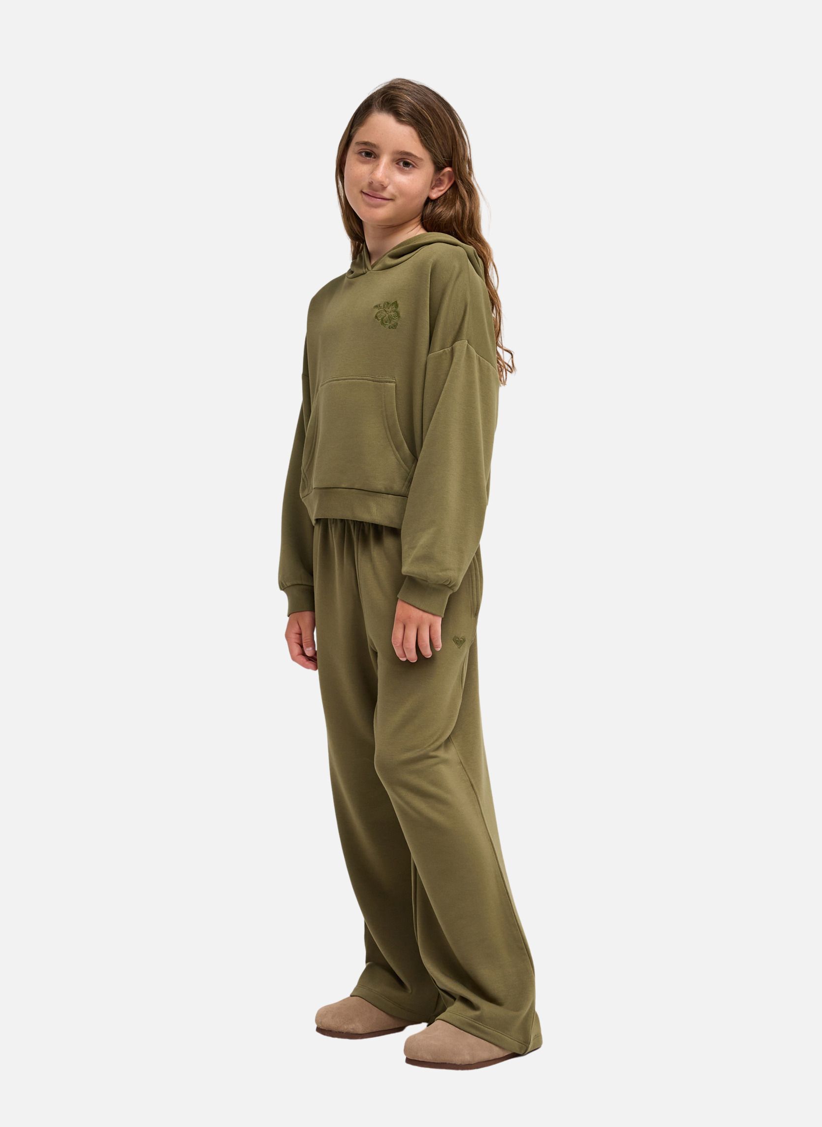 Sweats à capuche Surfing By Daylight fille vert Roxy Sweats à capuche Surfing By Daylight fille vert Vert
