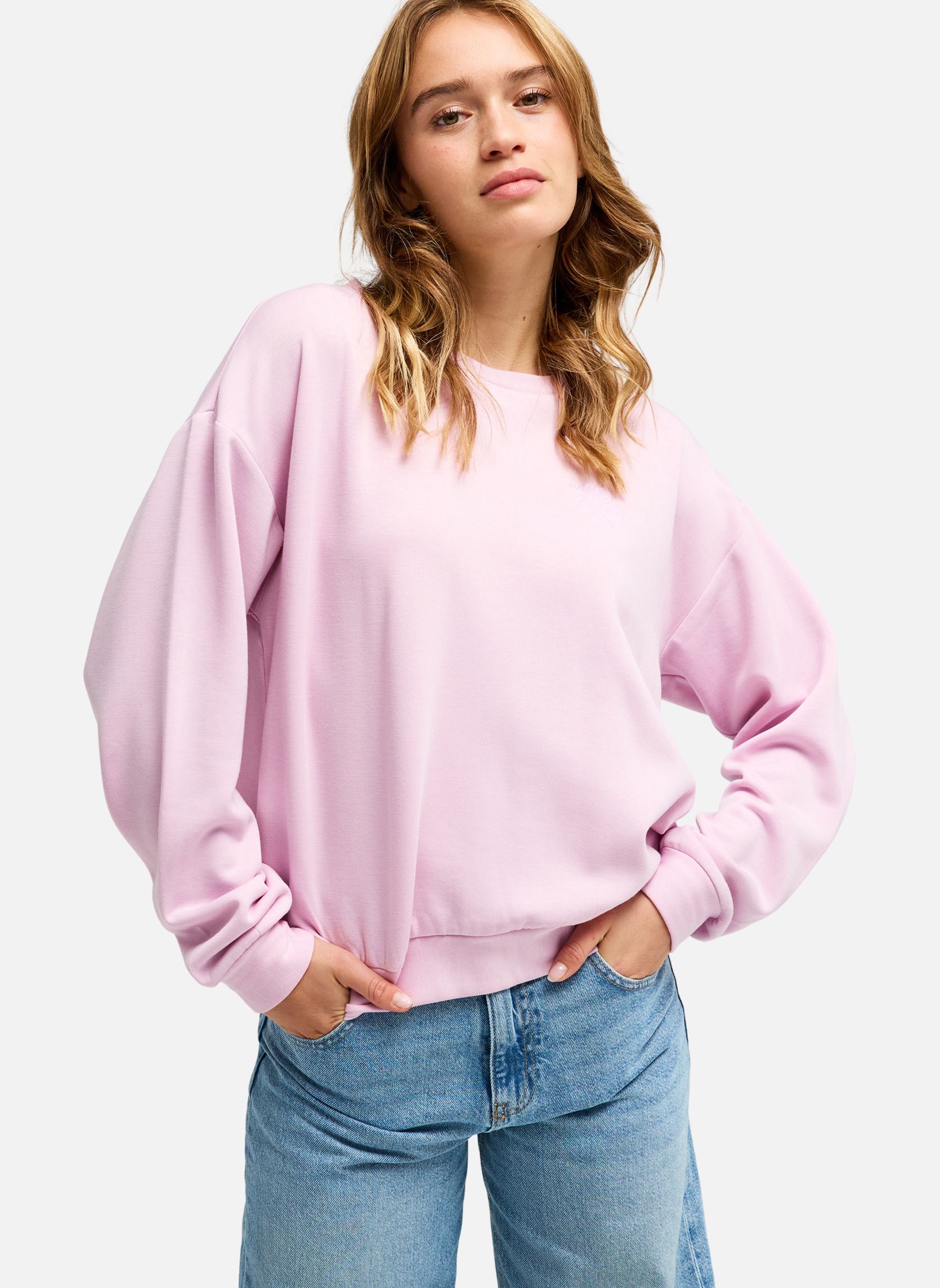 Sweats à capuche Surfing By Moonlight femme rose Roxy Sweats à capuche Surfing By Moonlight femme rose Rose