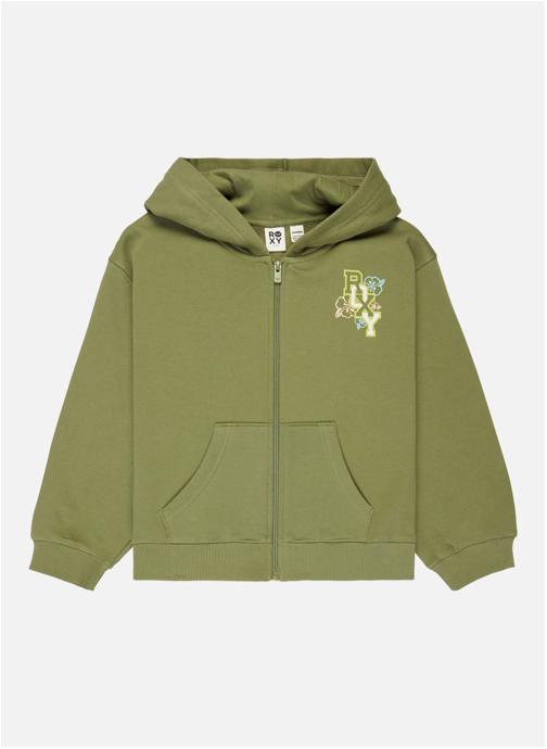 Roxy Sweats à capuche Midnight Hike Brushed fille vert