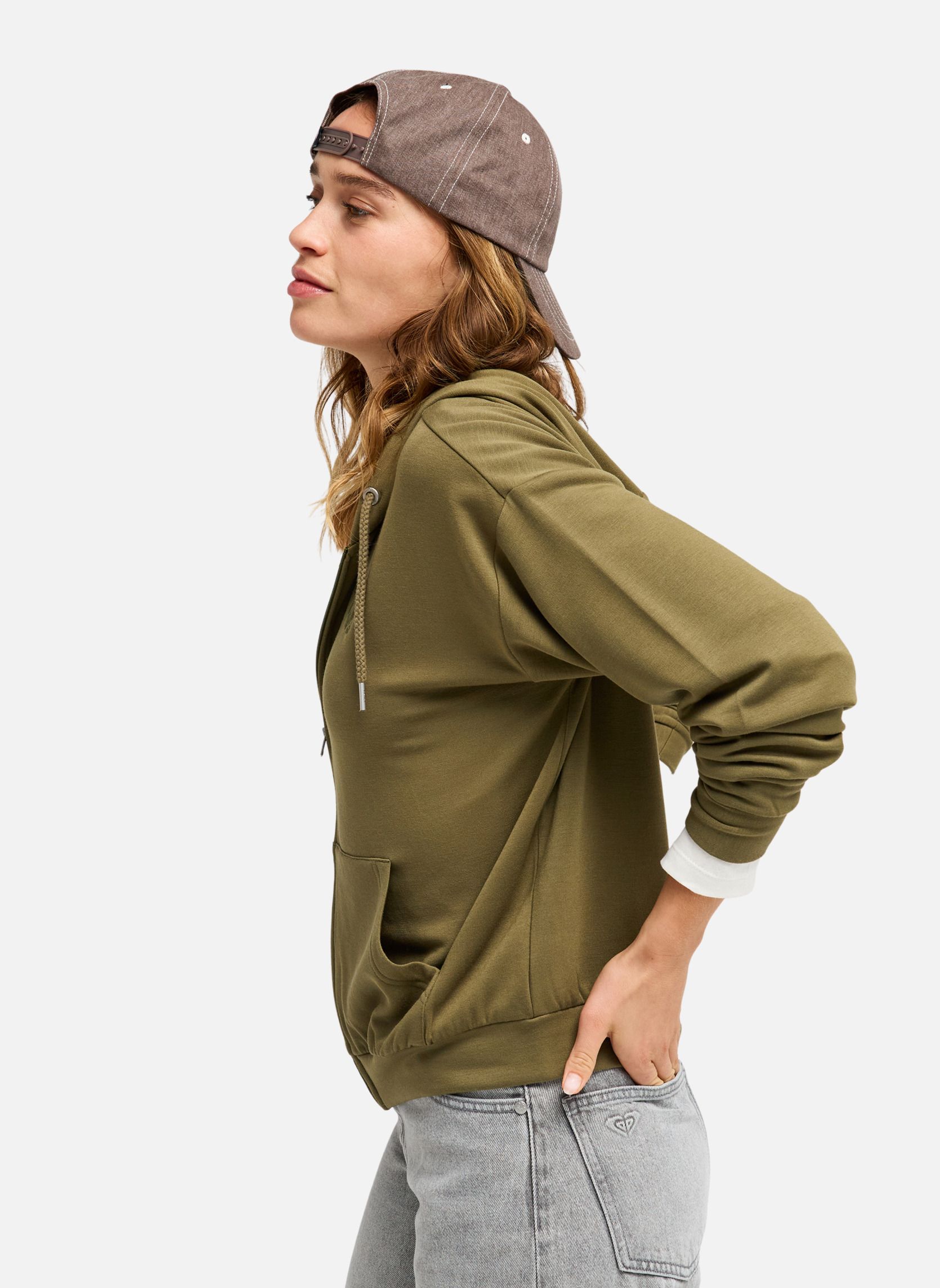 Sweats à capuche Surfing By Daylight femme vert Roxy Sweats à capuche Surfing By Daylight femme vert Vert