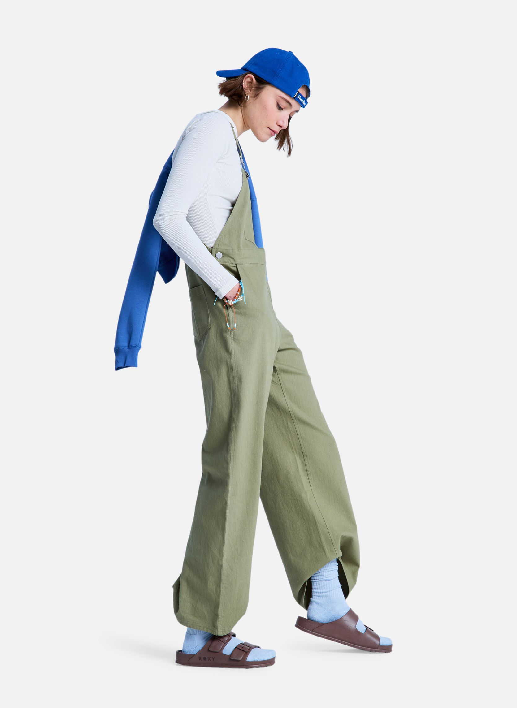 Salopettes Trail Blazer Twill femme vert Roxy Salopettes Trail Blazer Twill femme vert Vert