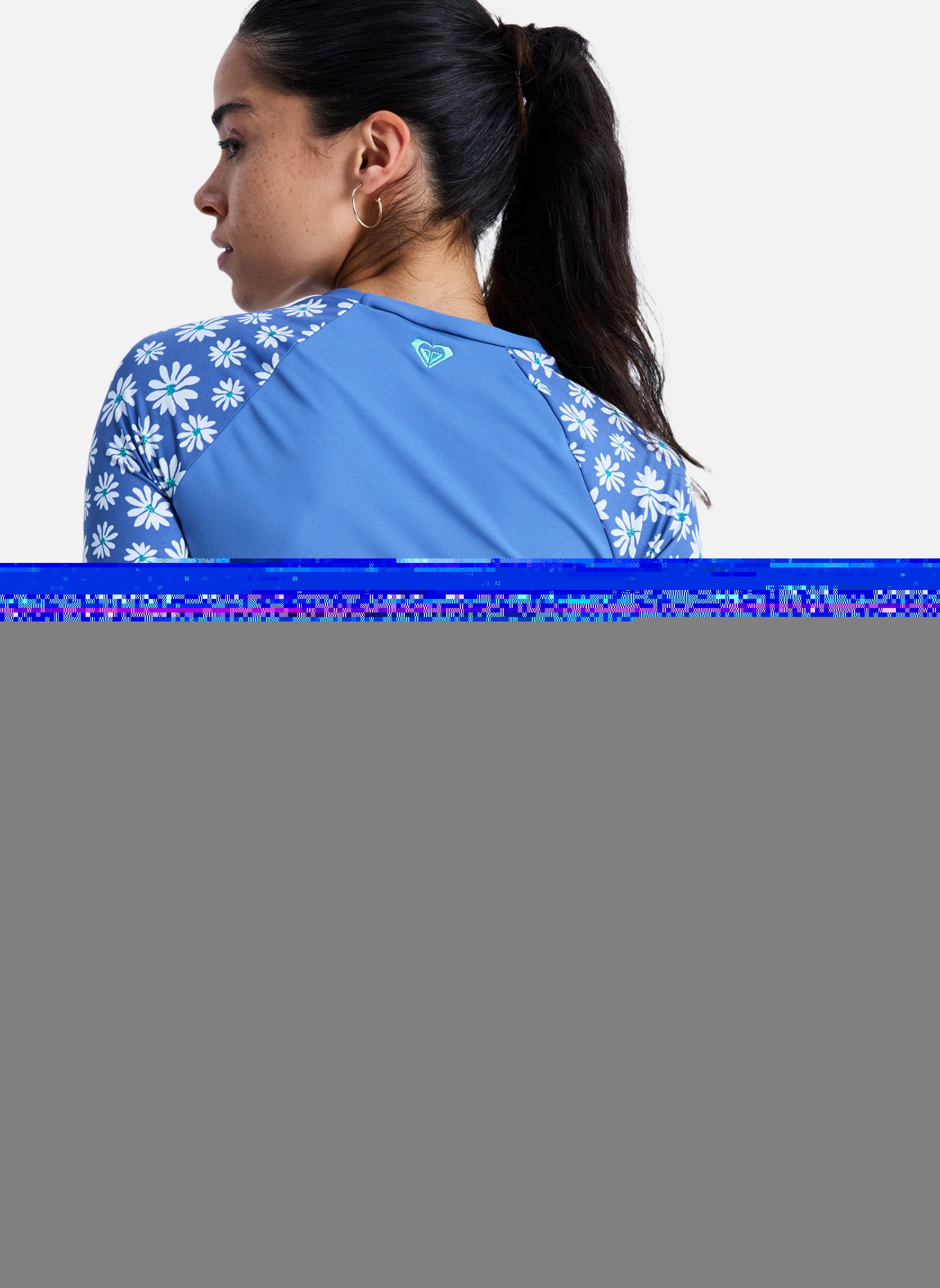 Tee-shirts The Classic Lycra femme bleu Roxy Tee-shirts The Classic Lycra femme bleu Bleu