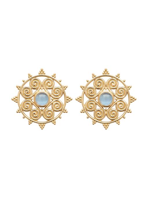 Brillaxis Boucles d'oreilles femme or et bronze