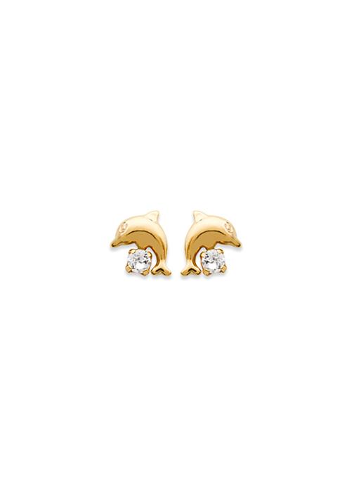 Brillaxis Boucles d'oreilles femme or et bronze