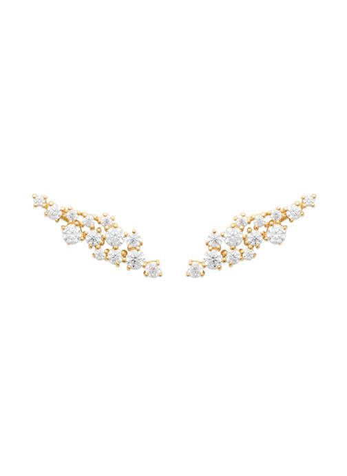 Brillaxis Boucles d'oreilles femme or et bronze
