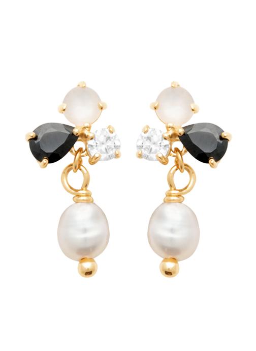 Brillaxis Boucles d'oreilles femme or et bronze
