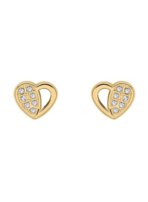 Brillaxis Boucles d'oreilles femme or et bronze