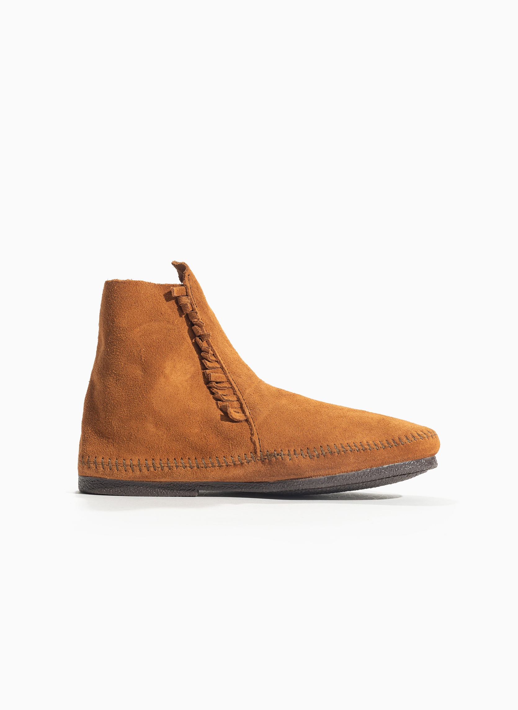 Bottines et boots en daim TWO BUTTON HARDSOLE homme marron Minnetonka Bottines et boots en daim TWO BUTTON HARDSOLE homme marron Marron