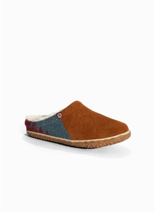 Minnetonka Chaussons TAHOE femme marron
