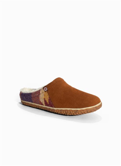 Minnetonka Chaussons TAHOE femme marron
