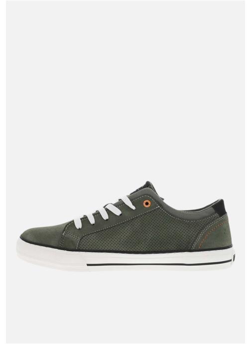 Mustang shoes Baskets basses Tennis talon plat homme - Vert homme vert