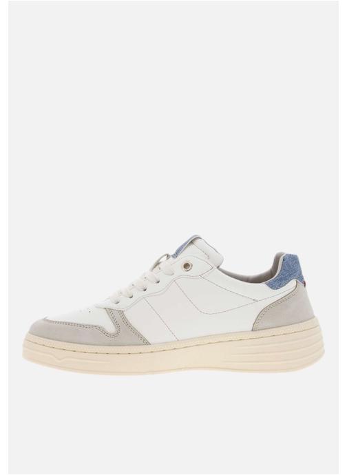 Mustang shoes Baskets basses Tennis talon compensé bas femme - Bleu femme bleu