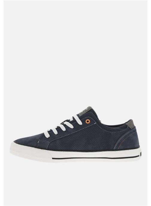 Mustang shoes Baskets basses Tennis talon plat homme - Bleu homme bleu