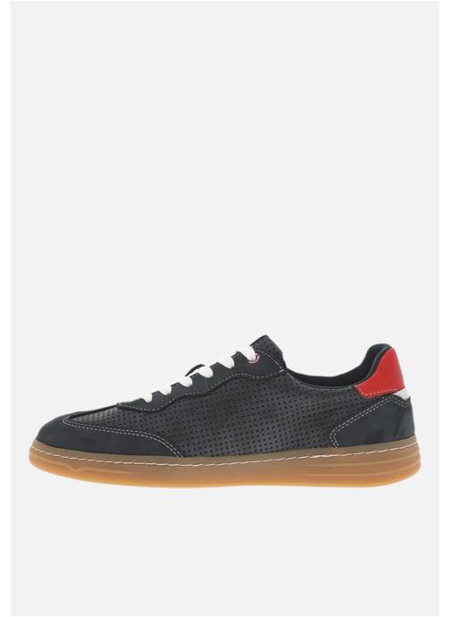 Mustang shoes Baskets basses Tennis talon plat homme - Bleu homme bleu