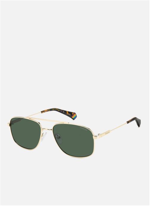 Polaroid Lunettes de soleil homme or et bronze